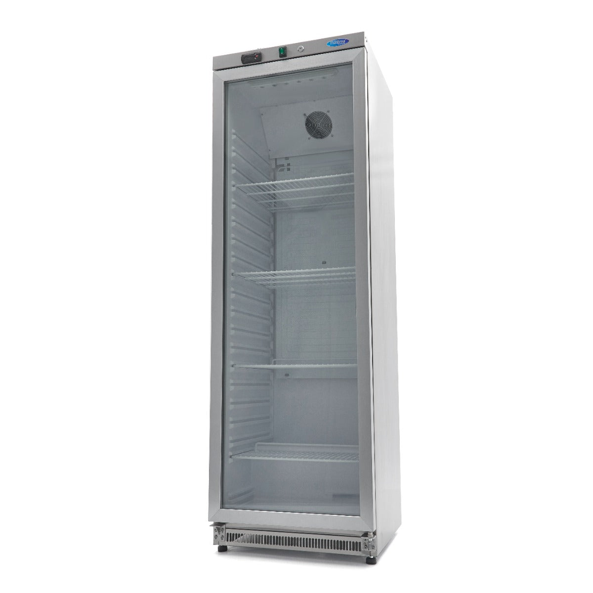 Fridge - 400L - Stainless Steel - with Glass Door