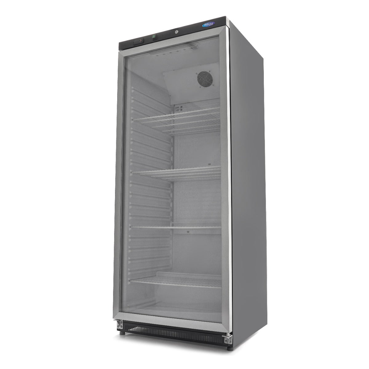 Fridge - 600L - Black - with Glass Door