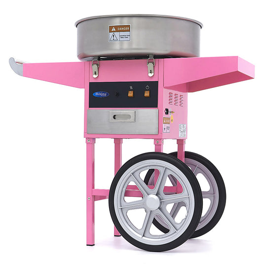 Candy Floss Machine Ø 52cm Pink with Cart
