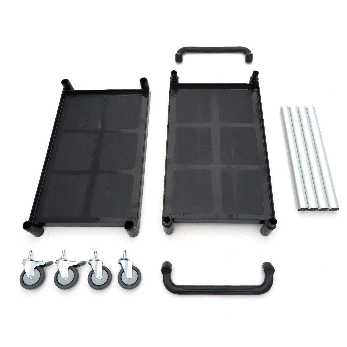 Serving Trolley 2 Plastic Shelves 103 x 50,5cm