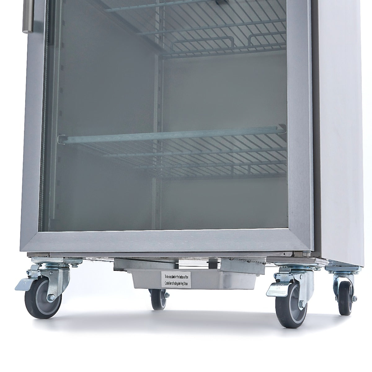 Freezer - 600L - 3 Adjustable Shelves (2/1GN) - Stainless Steel - with Glass Door