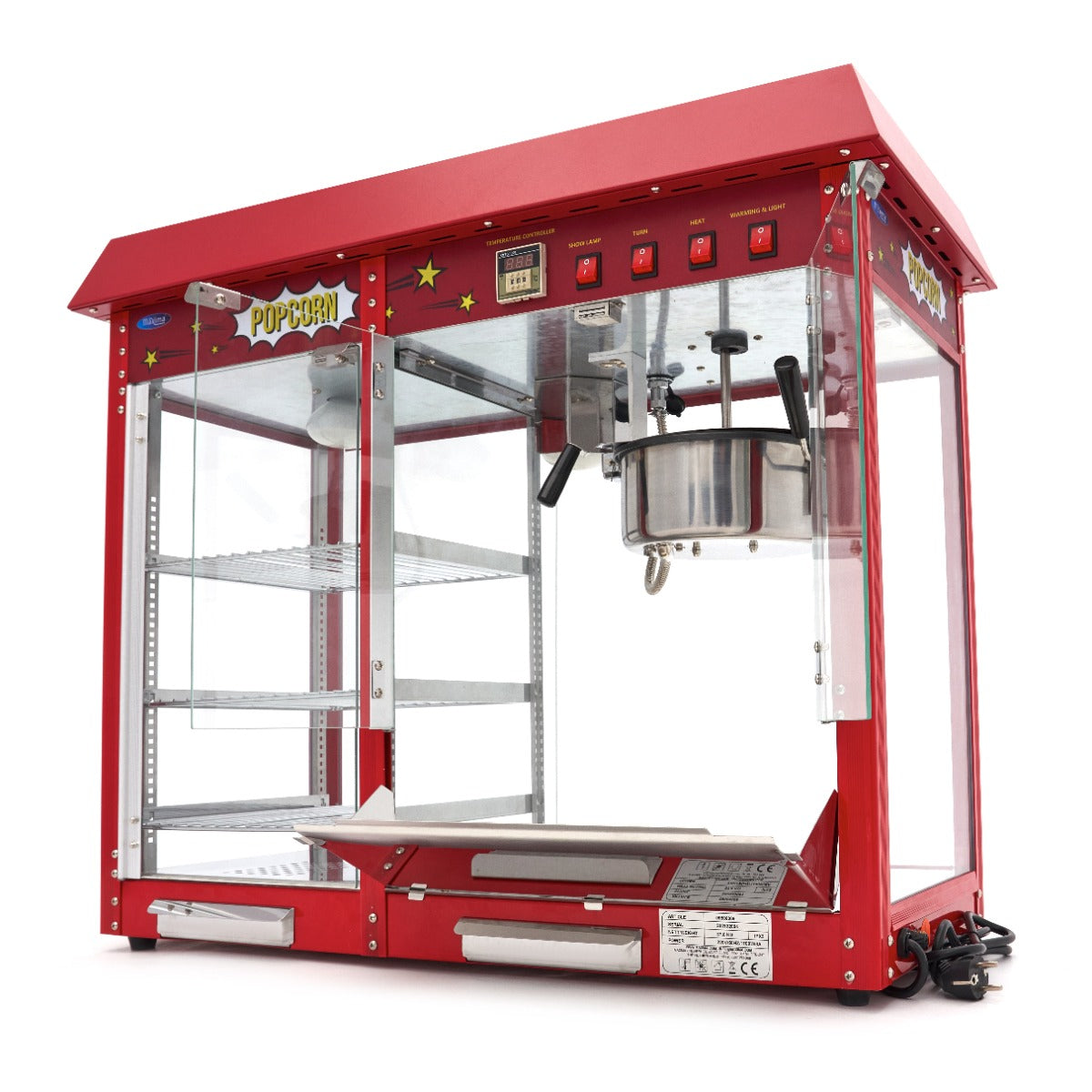 Popcorn Machine 150gr - with Warming Showcase