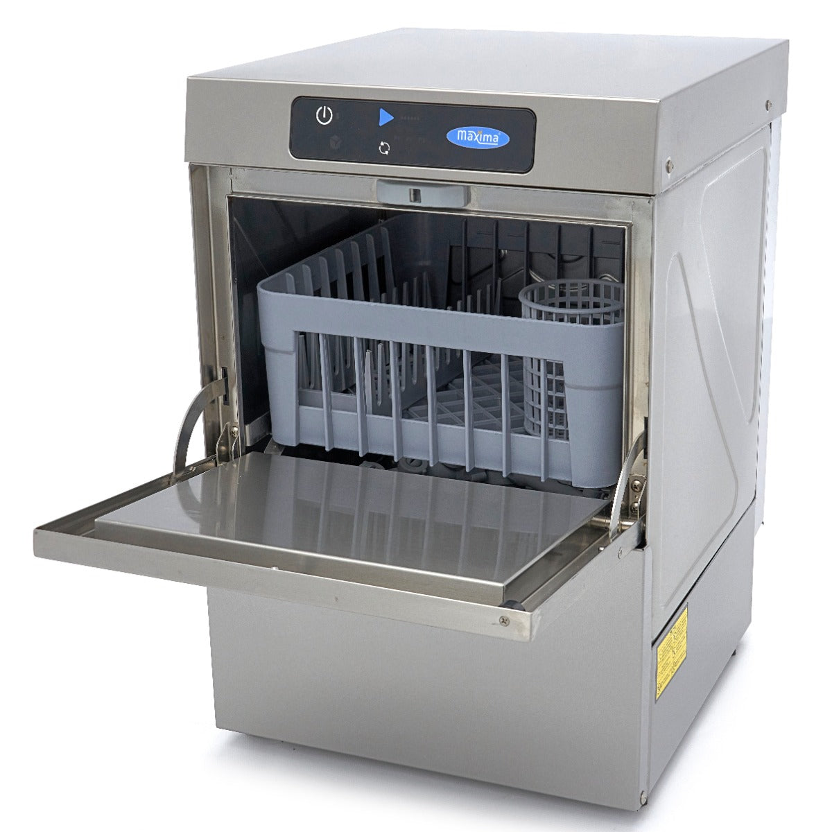 Glass Washer - 35 x 35cm - with Rinse Aid Pump - Digital Display - 230V