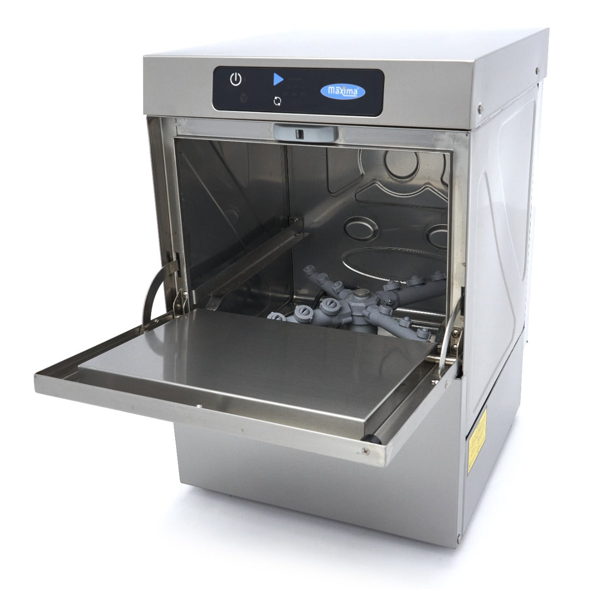 Glass Washer - 35 x 35cm - with Rinse Aid Pump - Digital Display - 230V