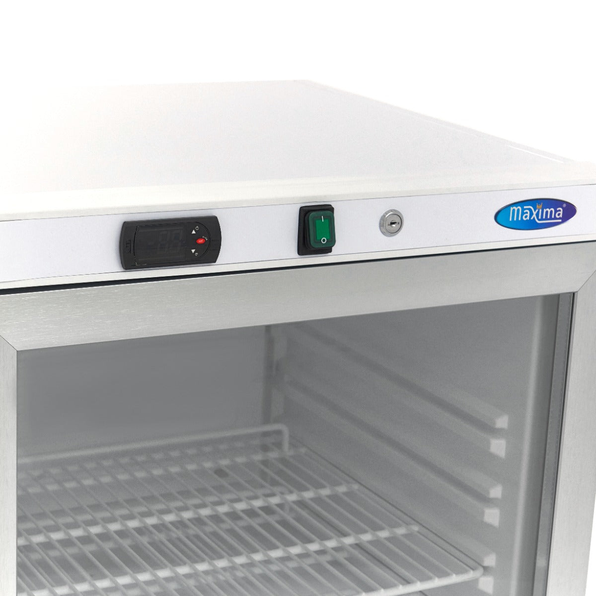 Fridge - 200L - White - with Glass Door