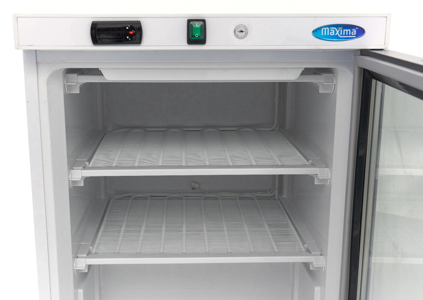 Freezer - 200L - White - with Glass Door