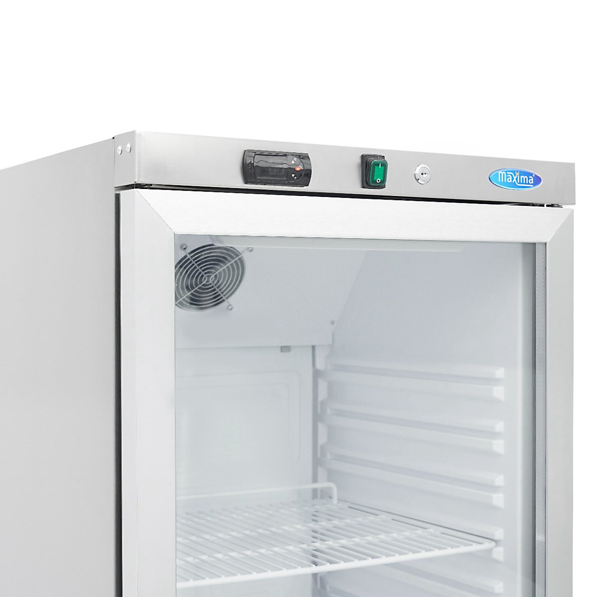 Fridge - 400L - Stainless Steel - with Glass Door