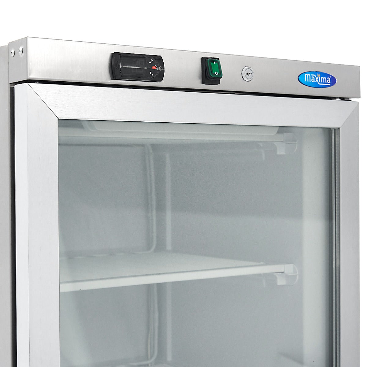 Freezer - 400L - Stainless Steel - with Glass Door
