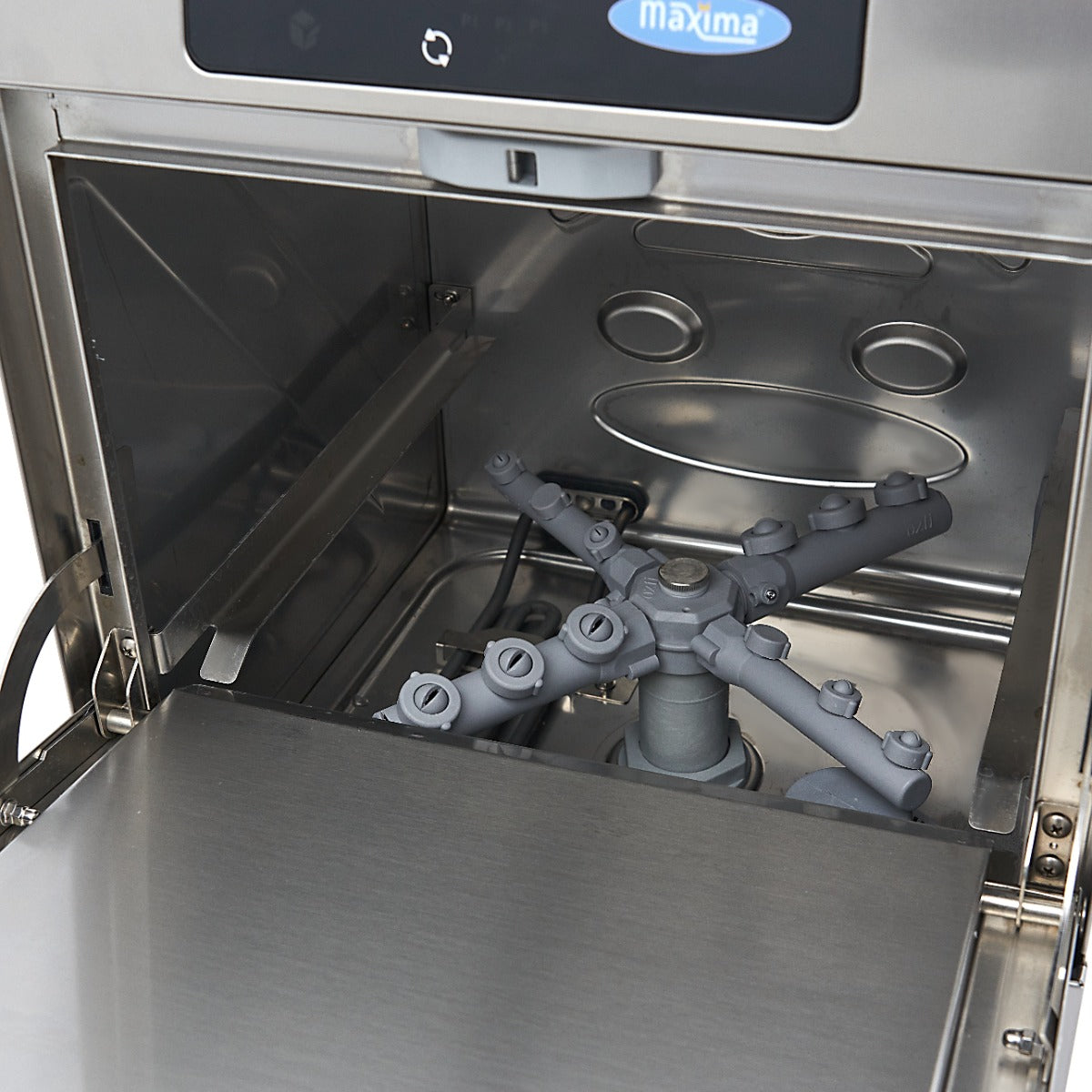 Glass Washer - 35 x 35cm - with Rinse Aid Pump - Digital Display - 230V