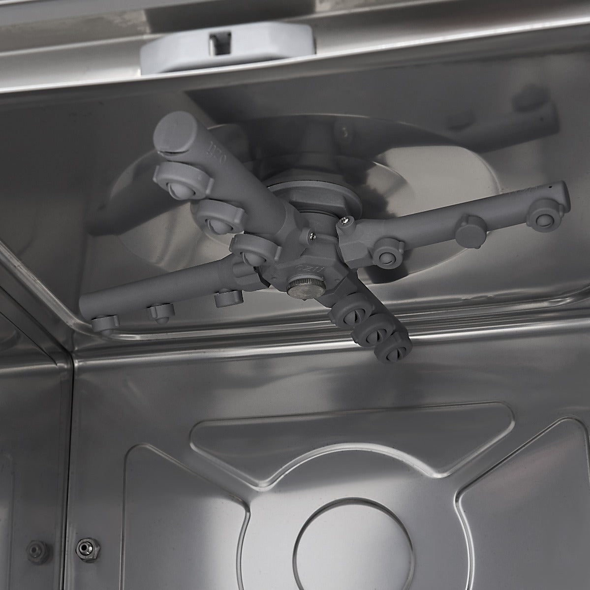 Undercounter Dishwasher - 40 x 40cm - with Drain, Rinse Aid and Soap Pump - Digital Display - 230V