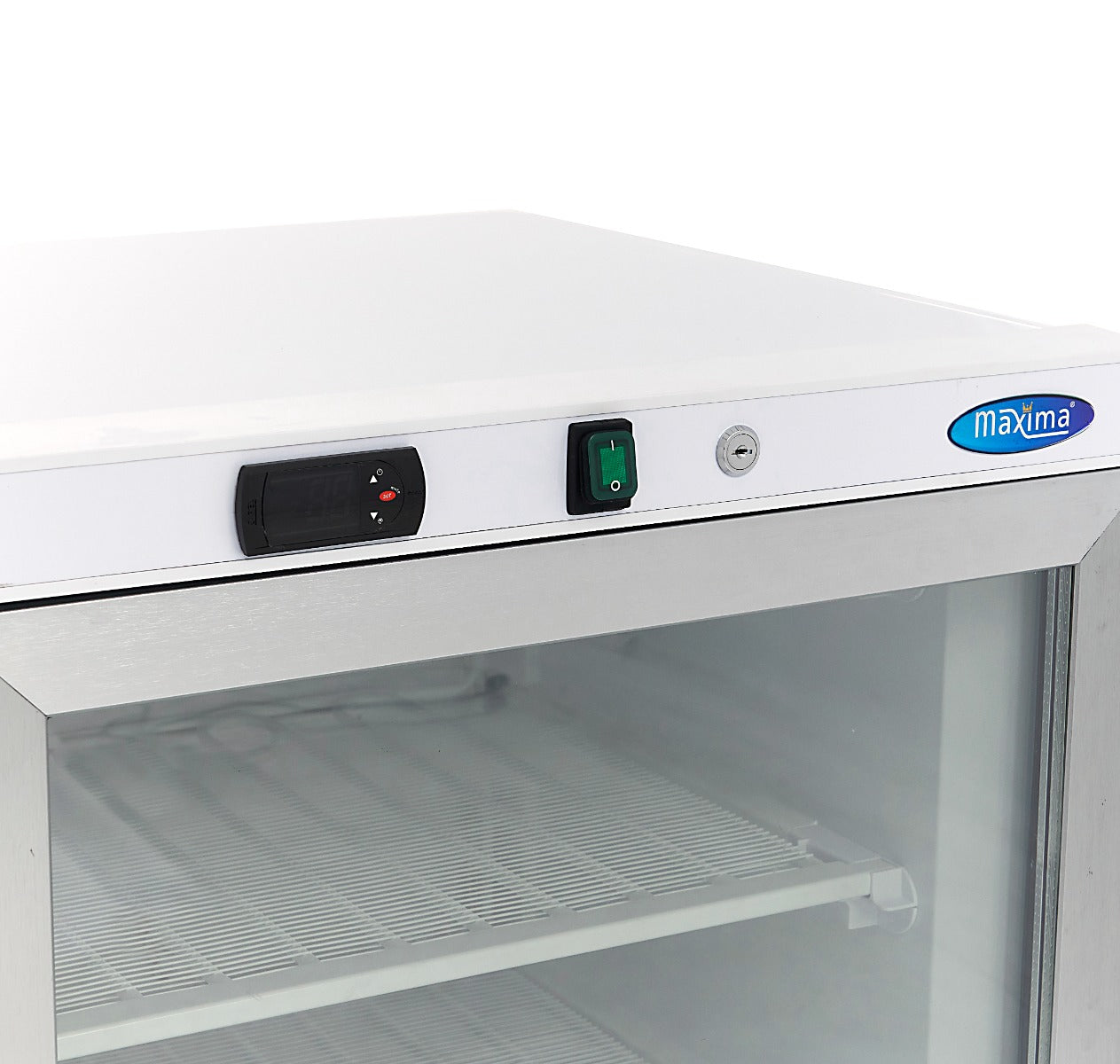 Freezer - 200L - White - with Glass Door