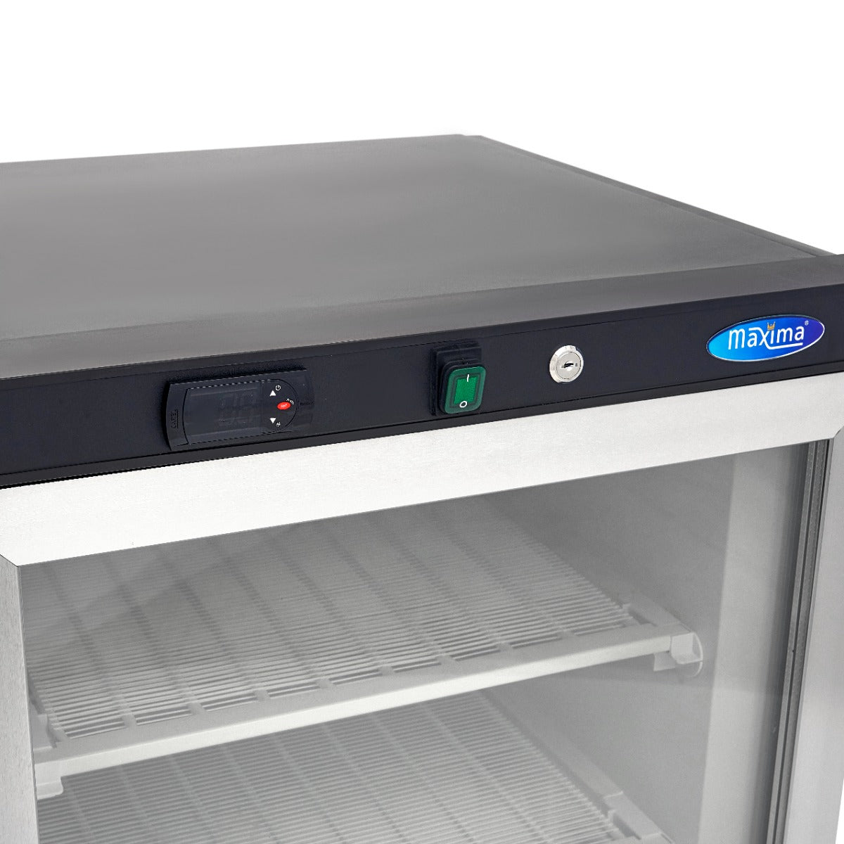 Freezer - 200L - Black - with Glass Door