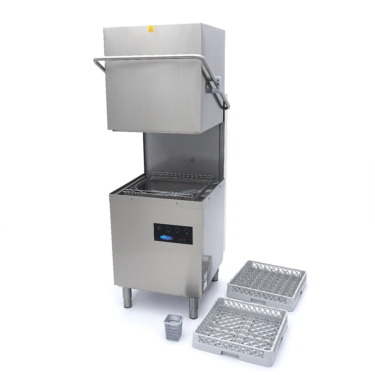 Pass Through Dishwasher - 50x50cm - With Drain, Rinse Aid and Soap Pumps - 400V