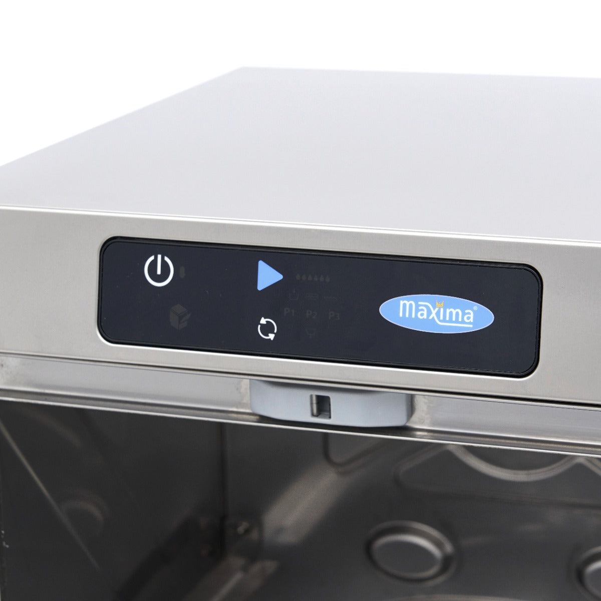 Glass Washer - 35 x 35cm - with Rinse Aid Pump - Digital Display - 230V