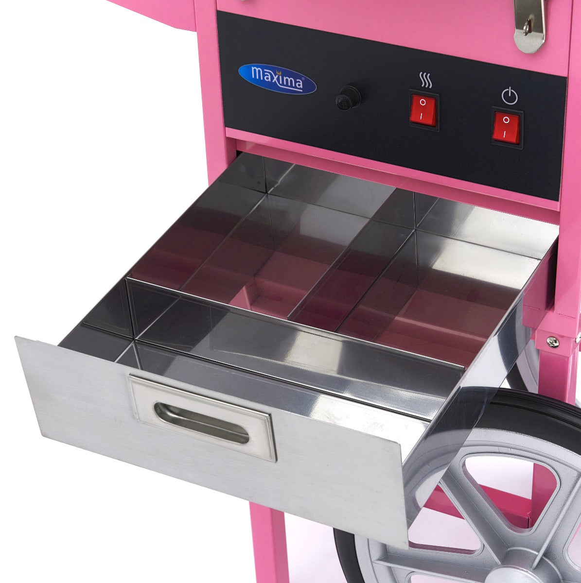 Candy Floss Machine Ø 52cm Pink with Cart