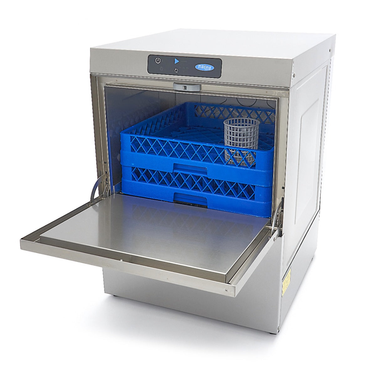 Undercounter Dishwasher - 50 x 50cm - with Drain, Rinse Aid and Soap Pump - Digital Display - 400V