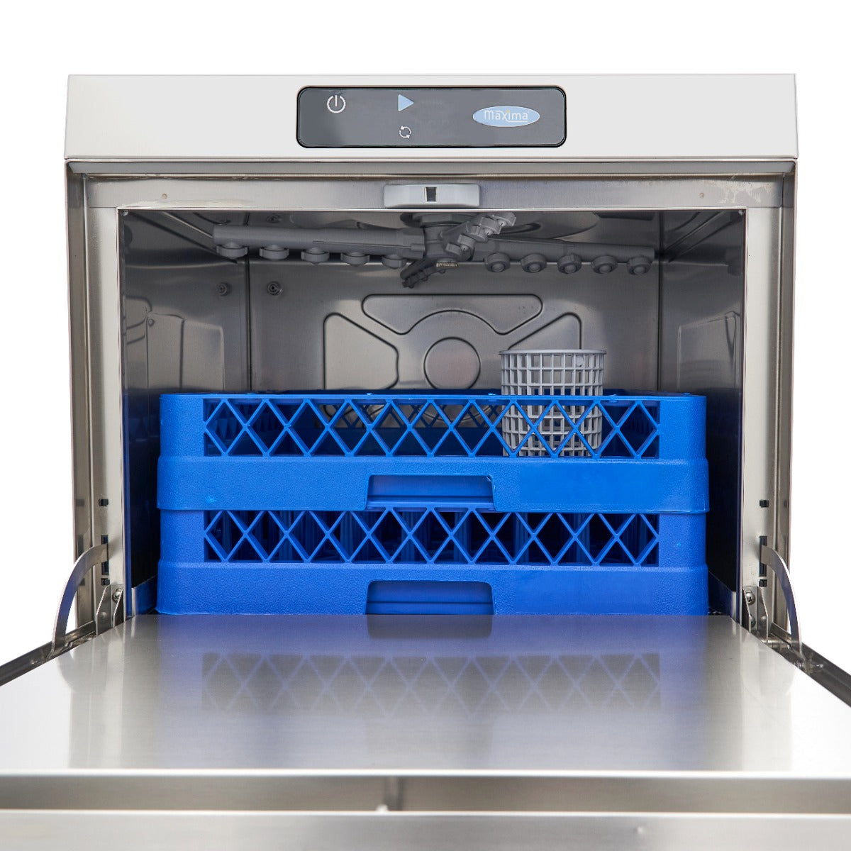 Undercounter Dishwasher - 50 x 50cm - with Drain, Rinse Aid and Soap Pump - Digital Display - 400V