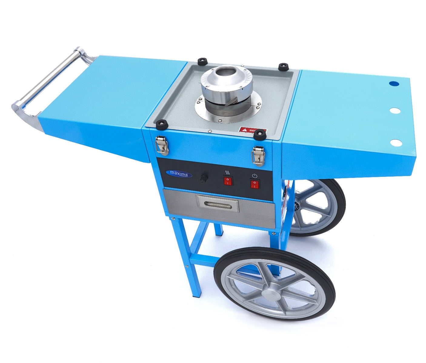 Candy Floss Machine Ø 52cm Blue with Cart