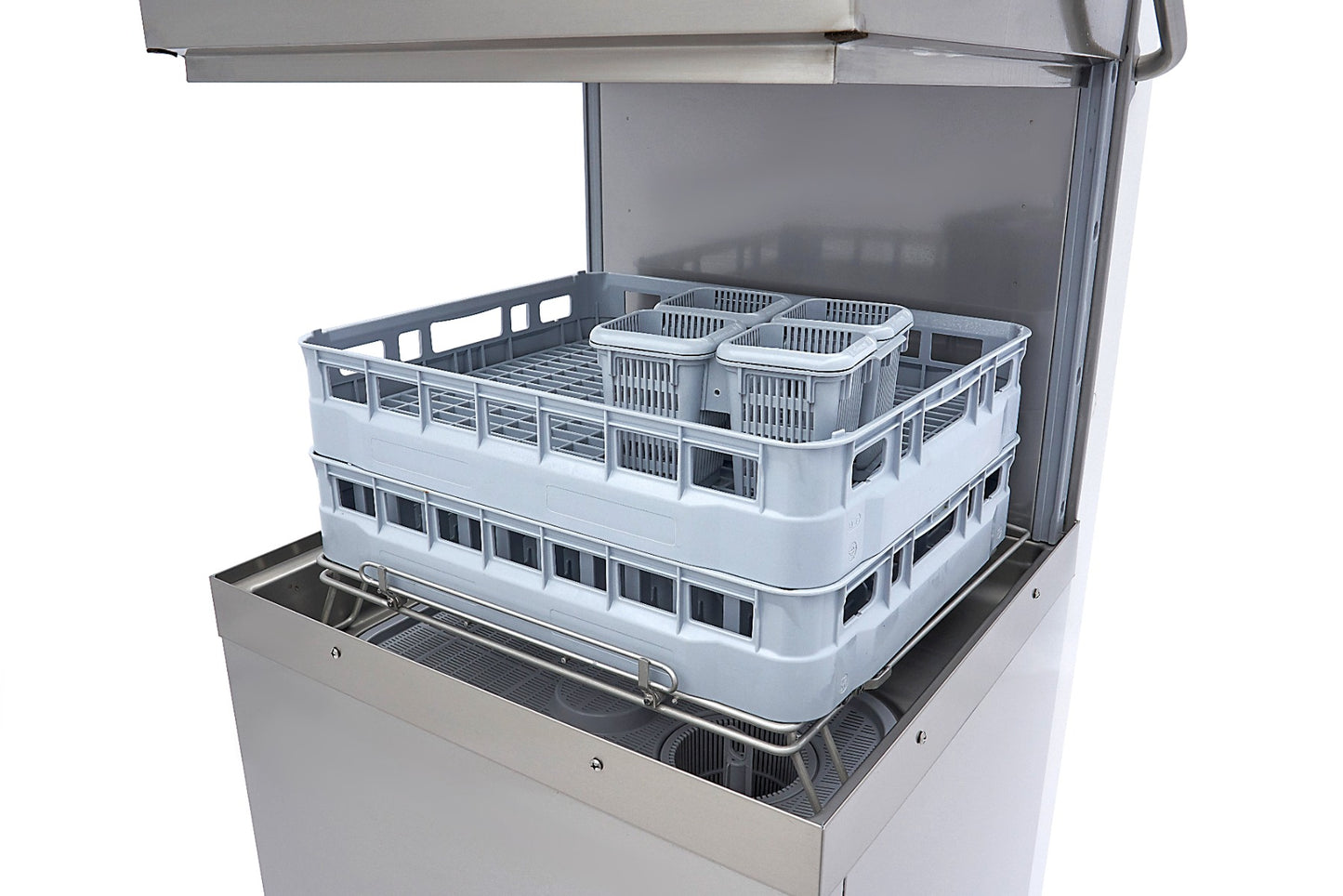 Pass Through Dishwasher - 50x60cm - With Rinse Aid and Soap Pumps - 400V