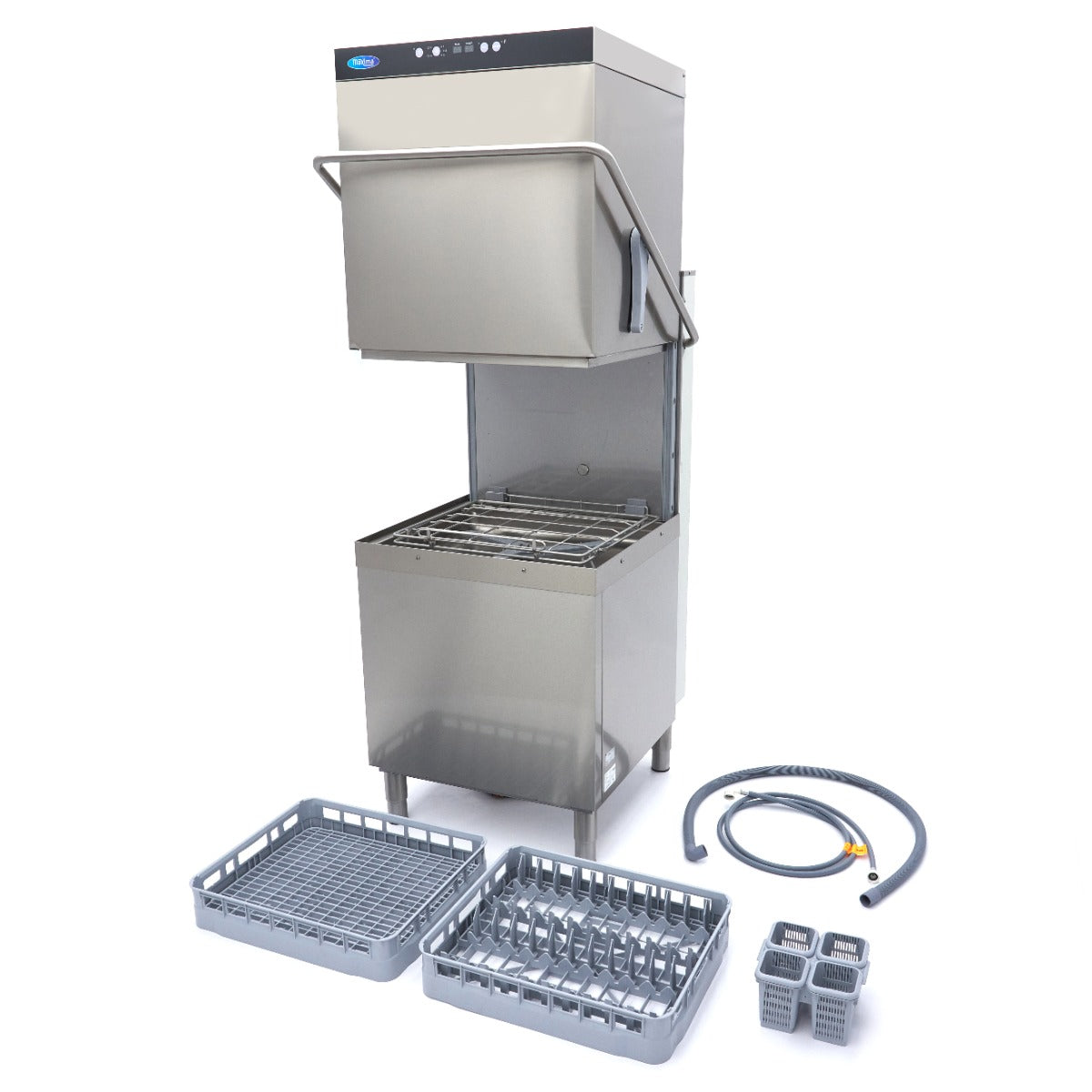 Pass Through Dishwasher - 50x60cm - With Rinse Aid and Soap Pumps - 400V