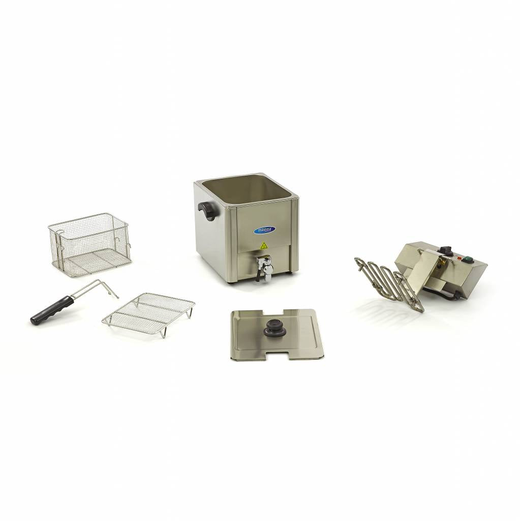 Deep Fryer - 8L - 1 Basket - with Drain Tap