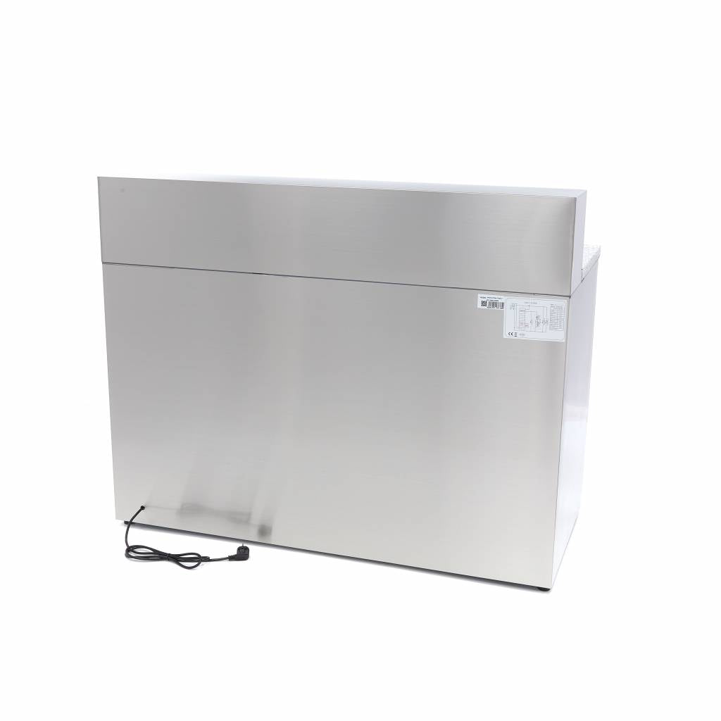 Pizza Prep Fridge - 137cm - 3 Doors - Fits 8 x 1/6 GN - incl Stainless Steel Cover