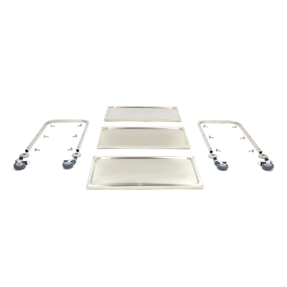 Stainless Steel Serving Trolley - 3 Shelves