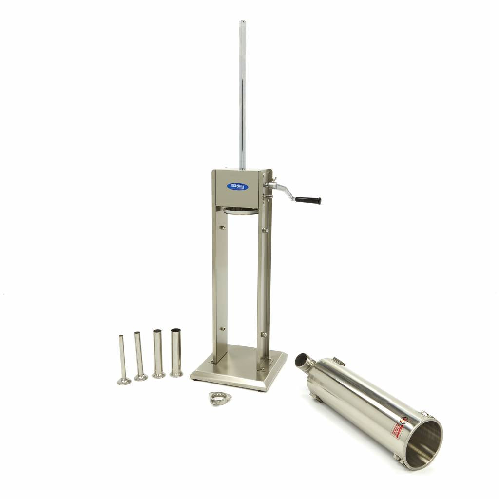 Sausage Stuffer - 7L - Vertical - incl 4 Filling Tubes