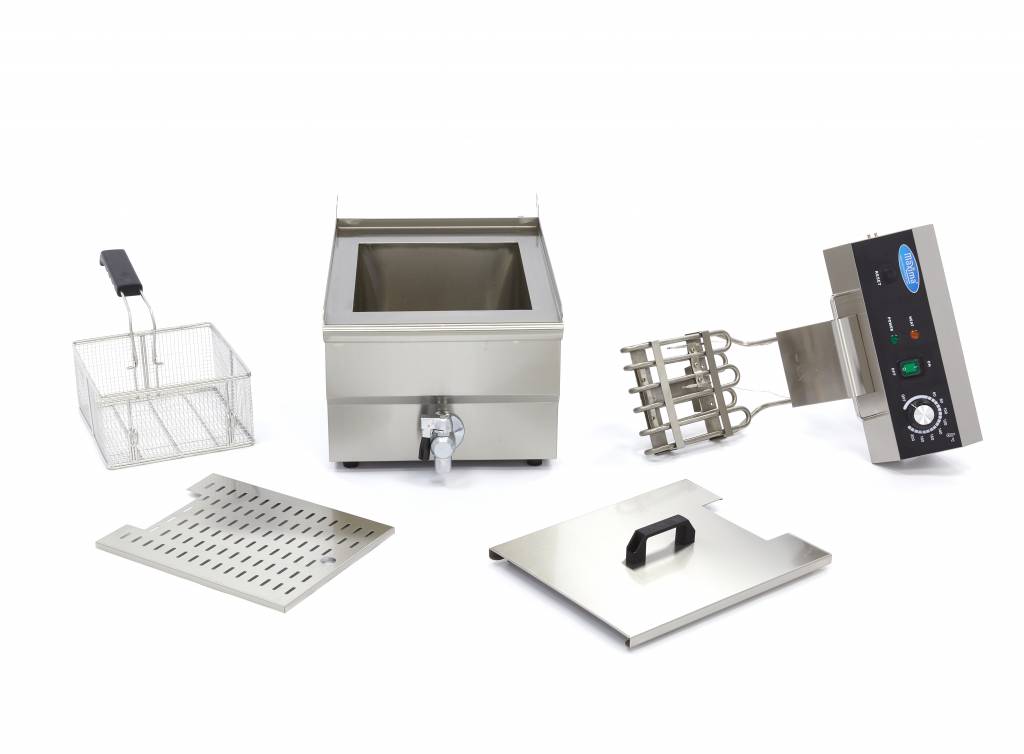 Deep Fryer - 16L - 1 Basket - with Drain Tap