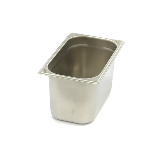 Gastronorm Container - 1/4 GN - 15cm Deep - Stainless Steel