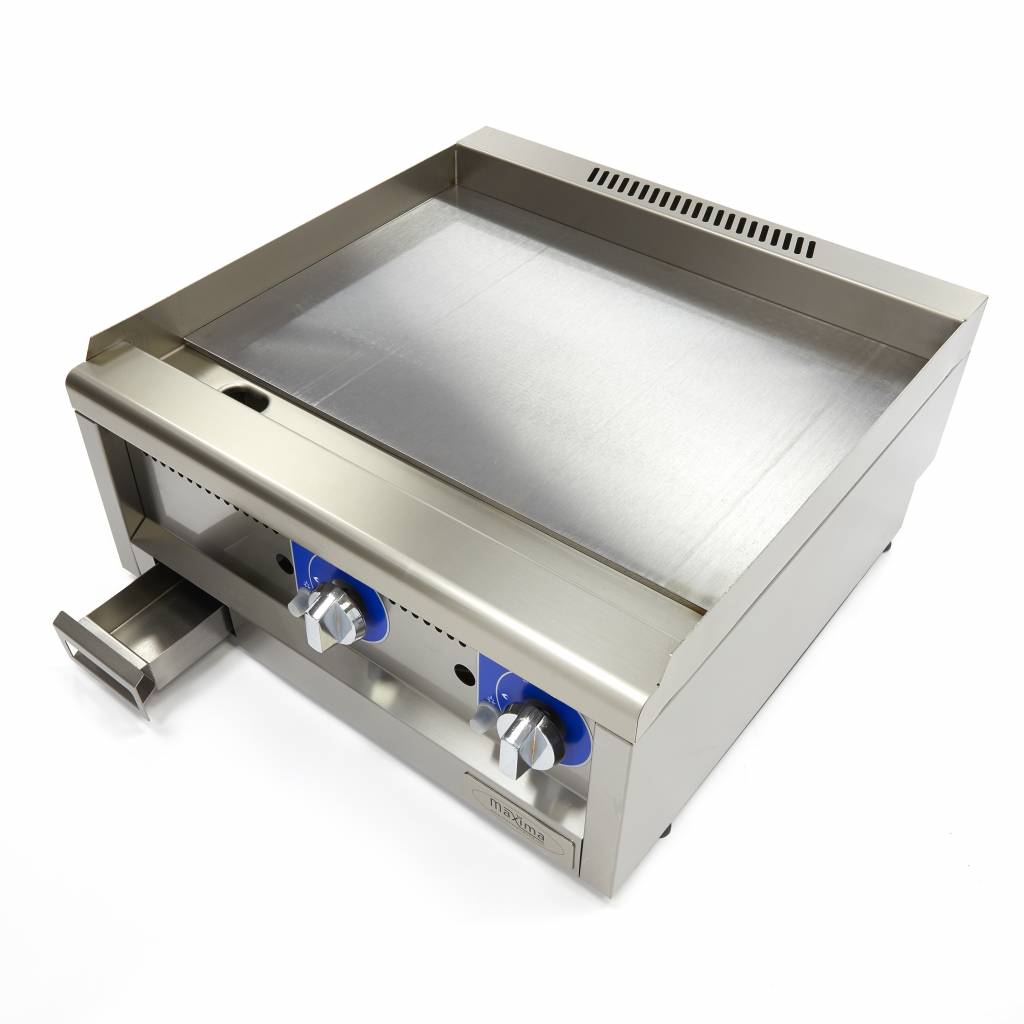 Commercial Grade Griddle - Smooth - Double Unit - 60cm Deep - Gas
