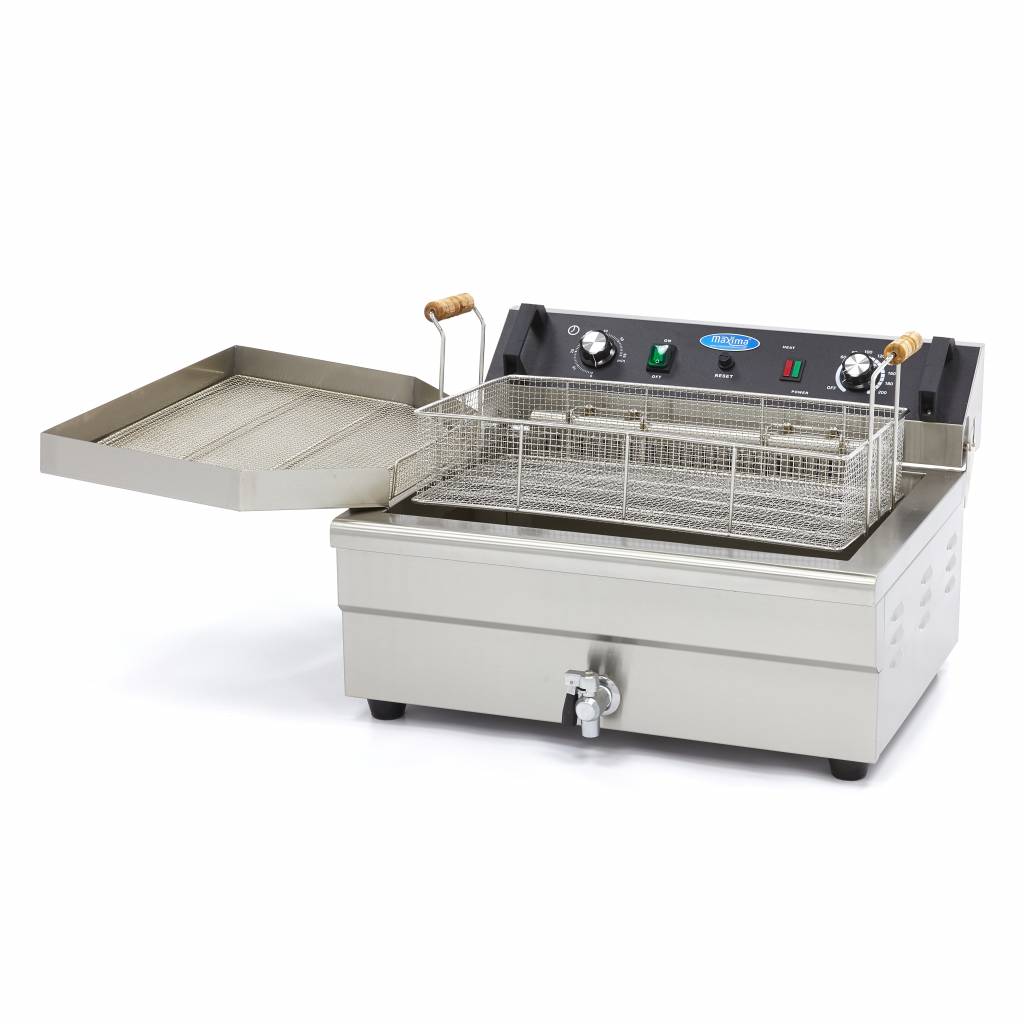 Deep Fryer - 20L - 1 Basket - with Drain Tap