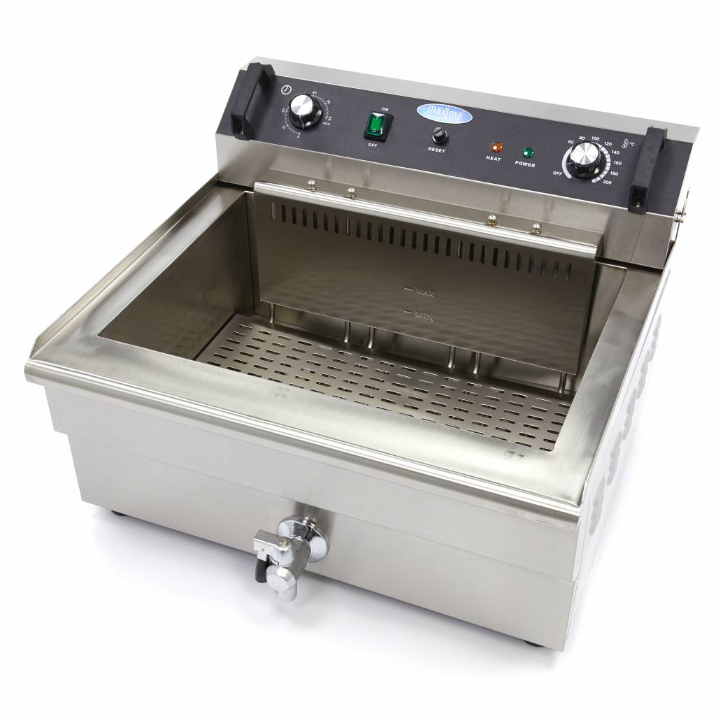 Deep Fryer - 30L - 1 Basket - with Drain Tap