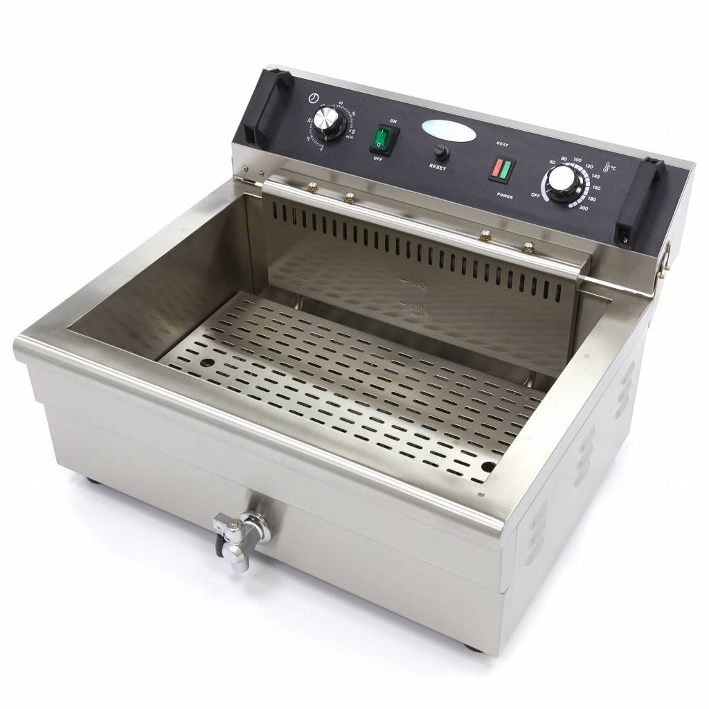 Deep Fryer - 20L - 1 Basket - with Drain Tap