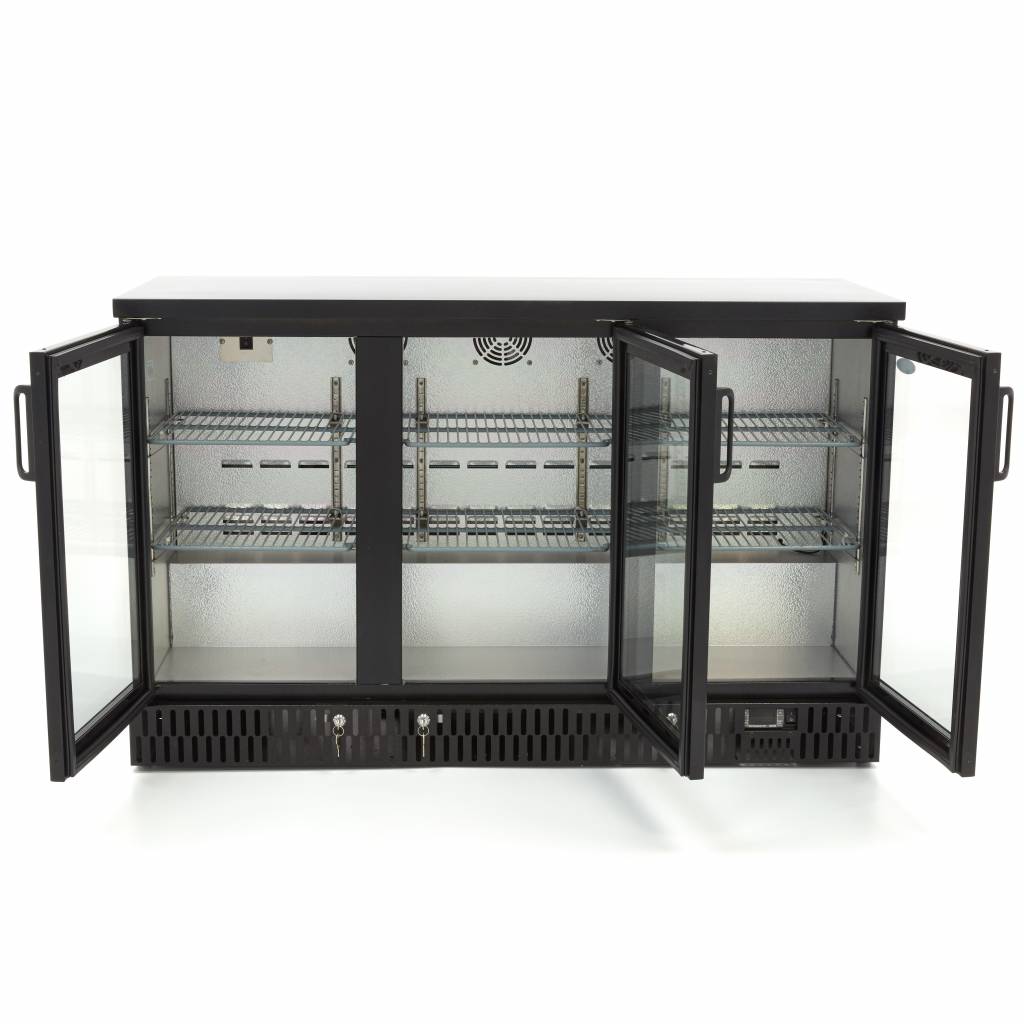 Drinks Fridge - 3 Hinged Doors - 6 Adjustable Shelves
