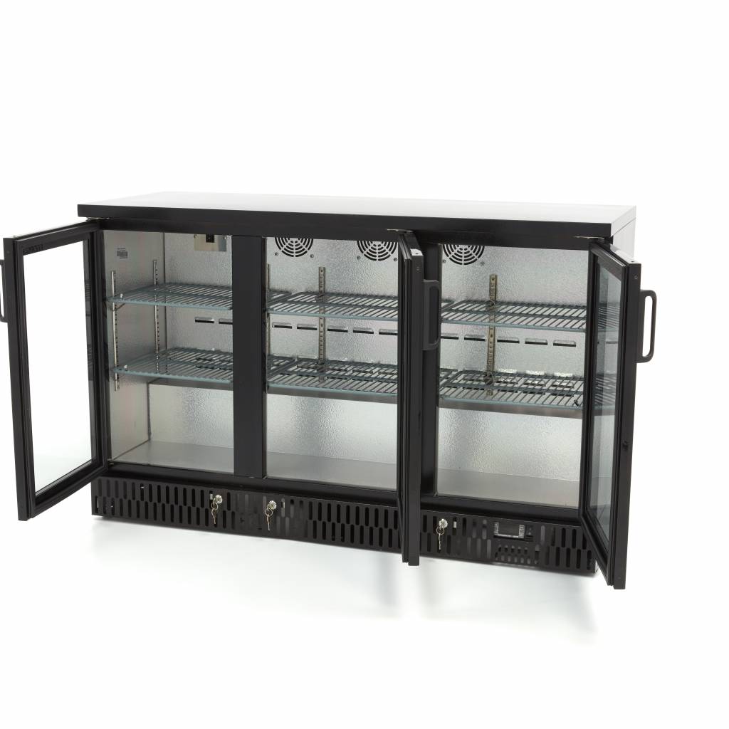Drinks Fridge - 3 Hinged Doors - 6 Adjustable Shelves