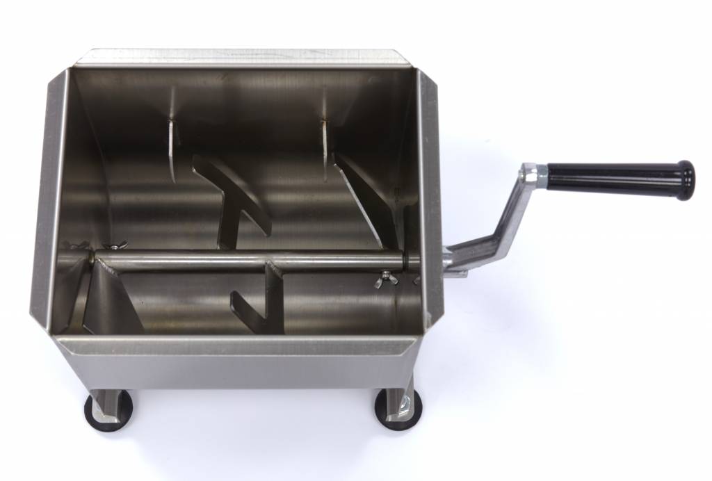 Meat Mixer - 10L - 7,5kg Meat - Single Axle - Manual