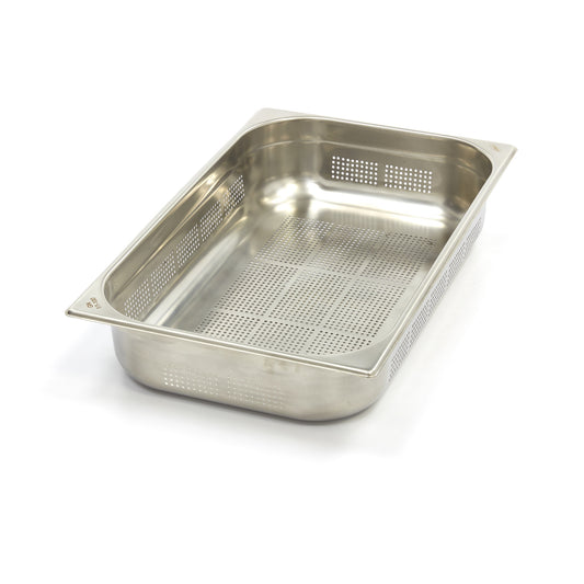 Gastronorm Container - 1/1 GN - 10cm Deep - Stainless Steel - Perforated