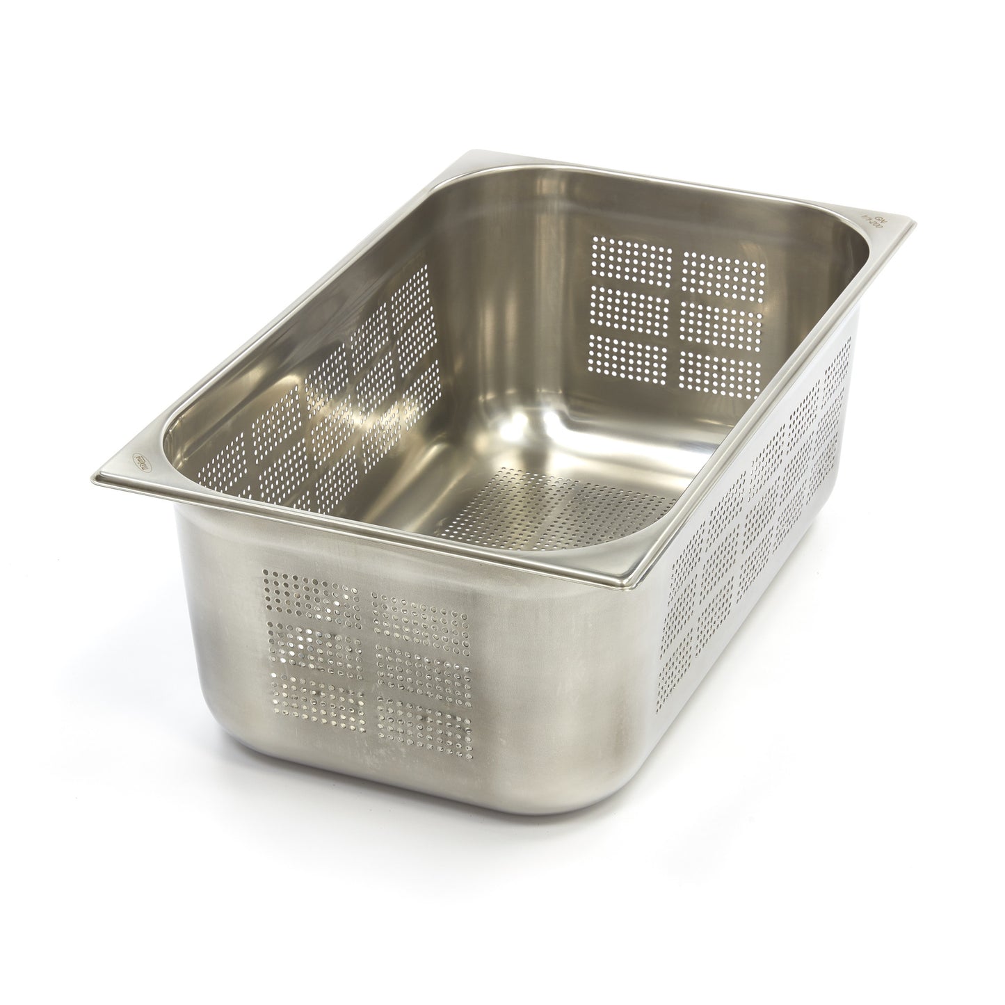 Gastronorm Container - 1/1 GN - 20cm Deep - Stainless Steel - Perforated