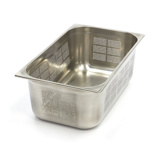 Gastronorm Container - 1/1 GN - 20cm Deep - Stainless Steel - Perforated