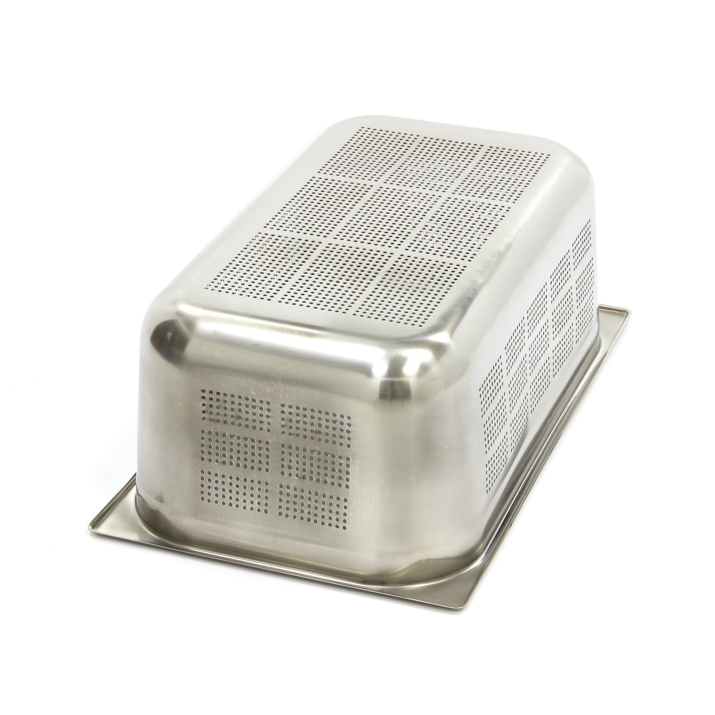 Gastronorm Container - 1/1 GN - 20cm Deep - Stainless Steel - Perforated
