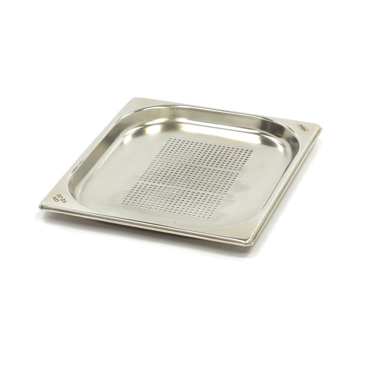 Gastronorm Container - 1/2 GN - 2cm Deep - Stainless Steel - Perforated