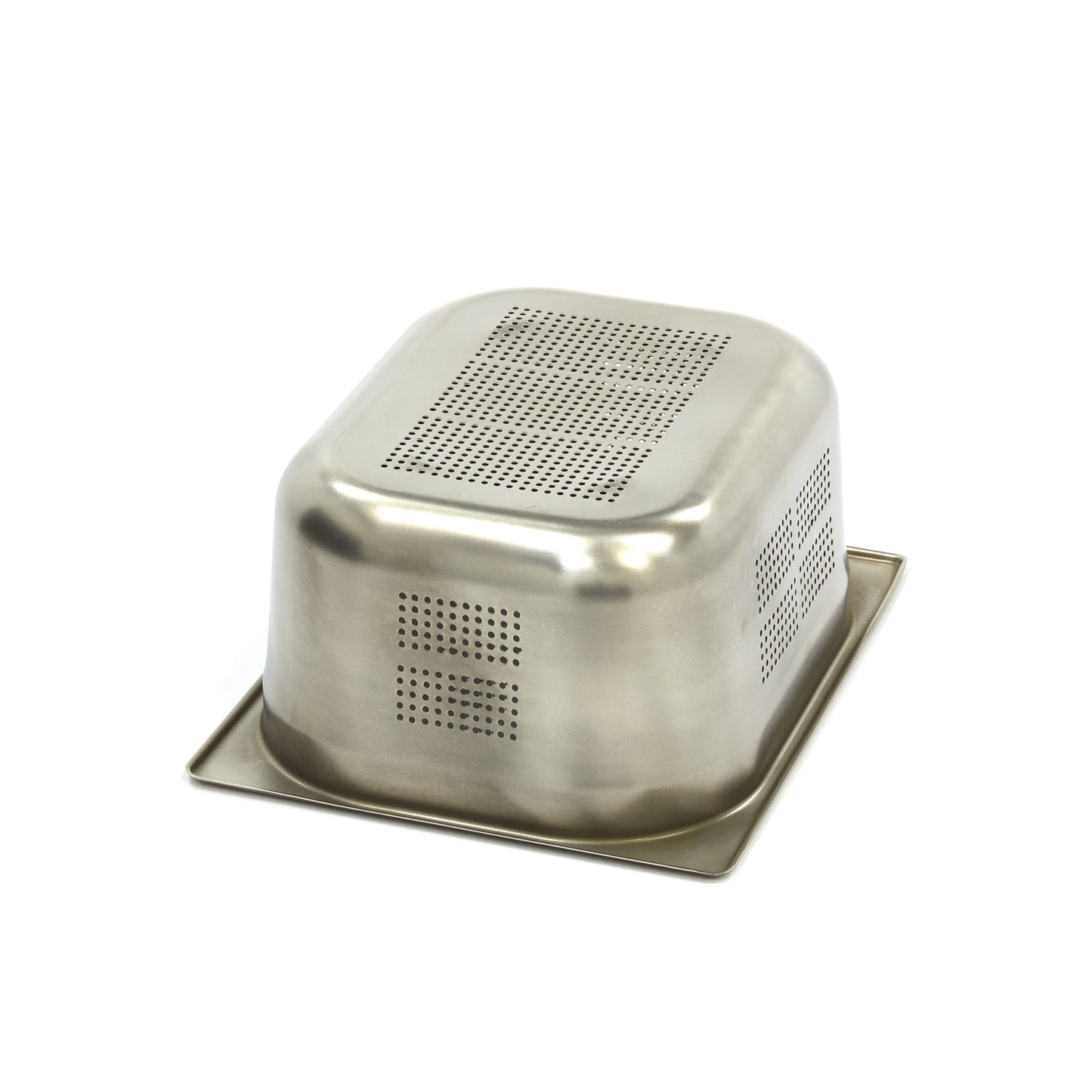 Gastronorm Container - 1/2 GN - 15cm Deep - Stainless Steel - Perforated