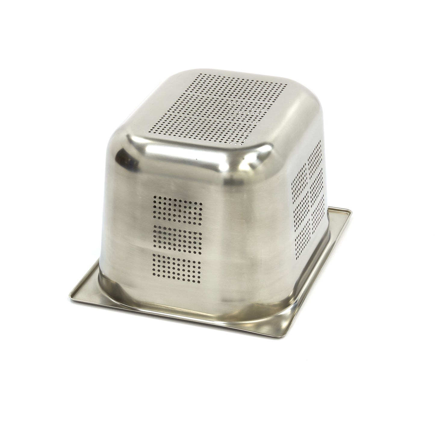 Gastronorm Container - 1/2 GN - 20cm Deep - Stainless Steel - Perforated