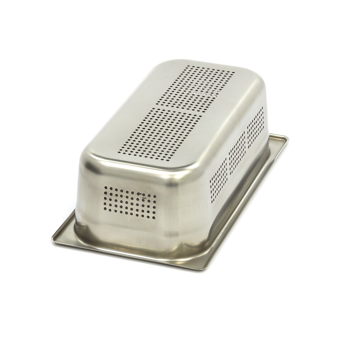 Gastronorm Container - 1/3 GN - 10cm Deep - Stainless Steel - Perforated