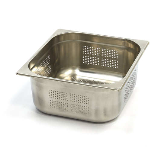 Gastronorm Container - 2/3 GN - 15cm Deep - Stainless Steel - Perforated