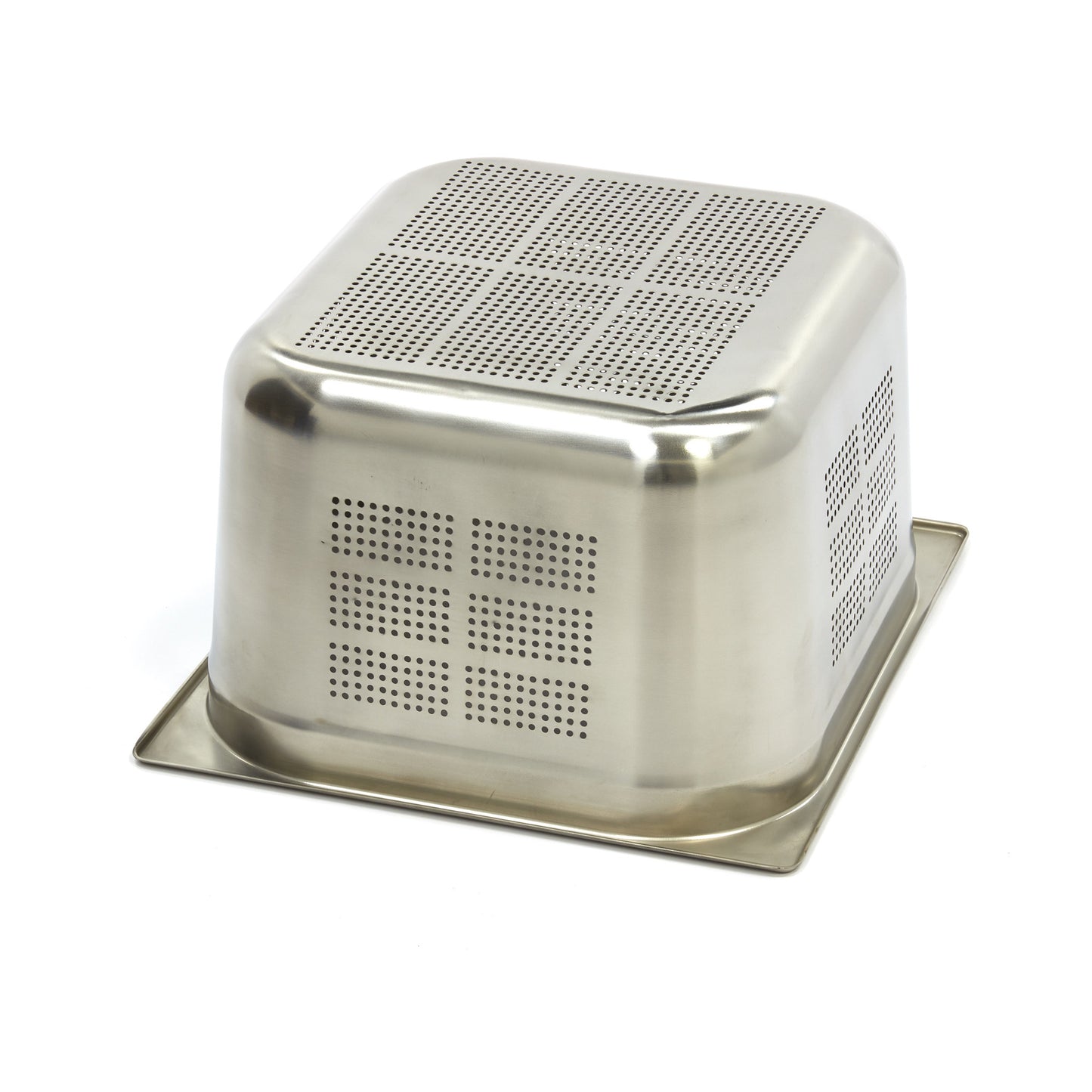 Gastronorm Container - 2/3 GN - 20cm Deep - Stainless Steel - Perforated