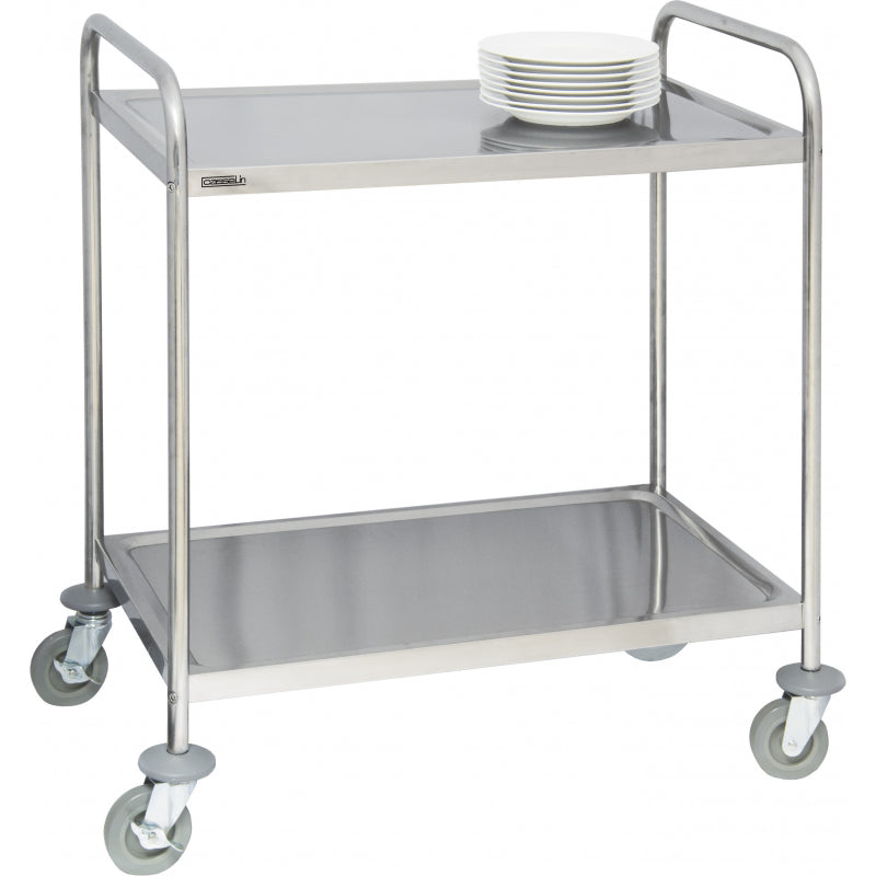 Stainless steel trolley 2 shelves - CCI2