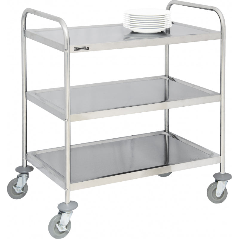 Stainless steel trolley 3 shelves - CCI3