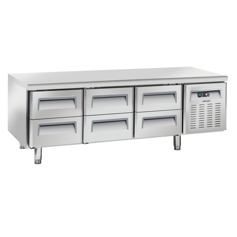 Refrigerated counter 6 drawers GN 1/1 - CTAR6T